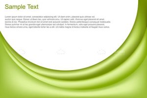 Abstract vector background with waves and text template